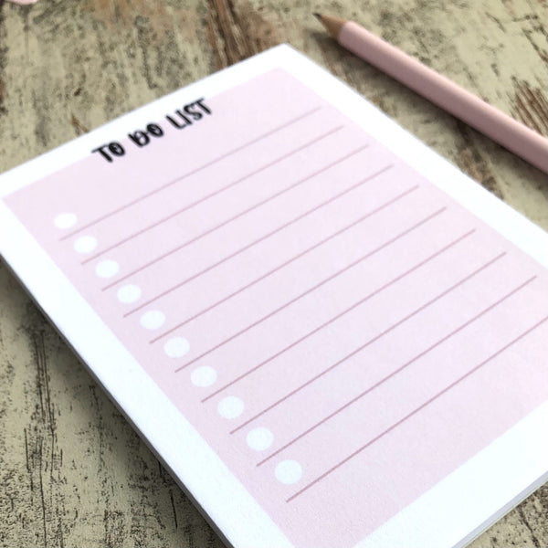 To Do Liste Pastellfarben - A6 50 Blatt - wearequiethumans