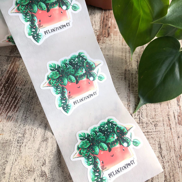 Versandlabel Pflanzenpost Pflanzenkiste - wearequiethumans