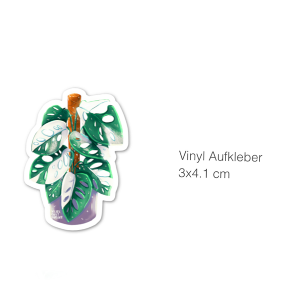 Sticker - Monstera adansonii variegata - wearequiethumans