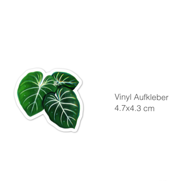 Sticker - Philodendron Gloriosum 3 Blätter - wearequiethumans
