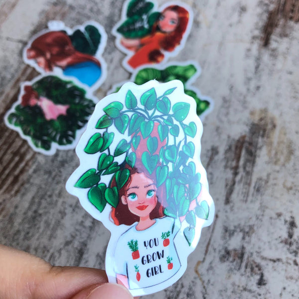 Sticker - You grow girl transparent - wearequiethumans