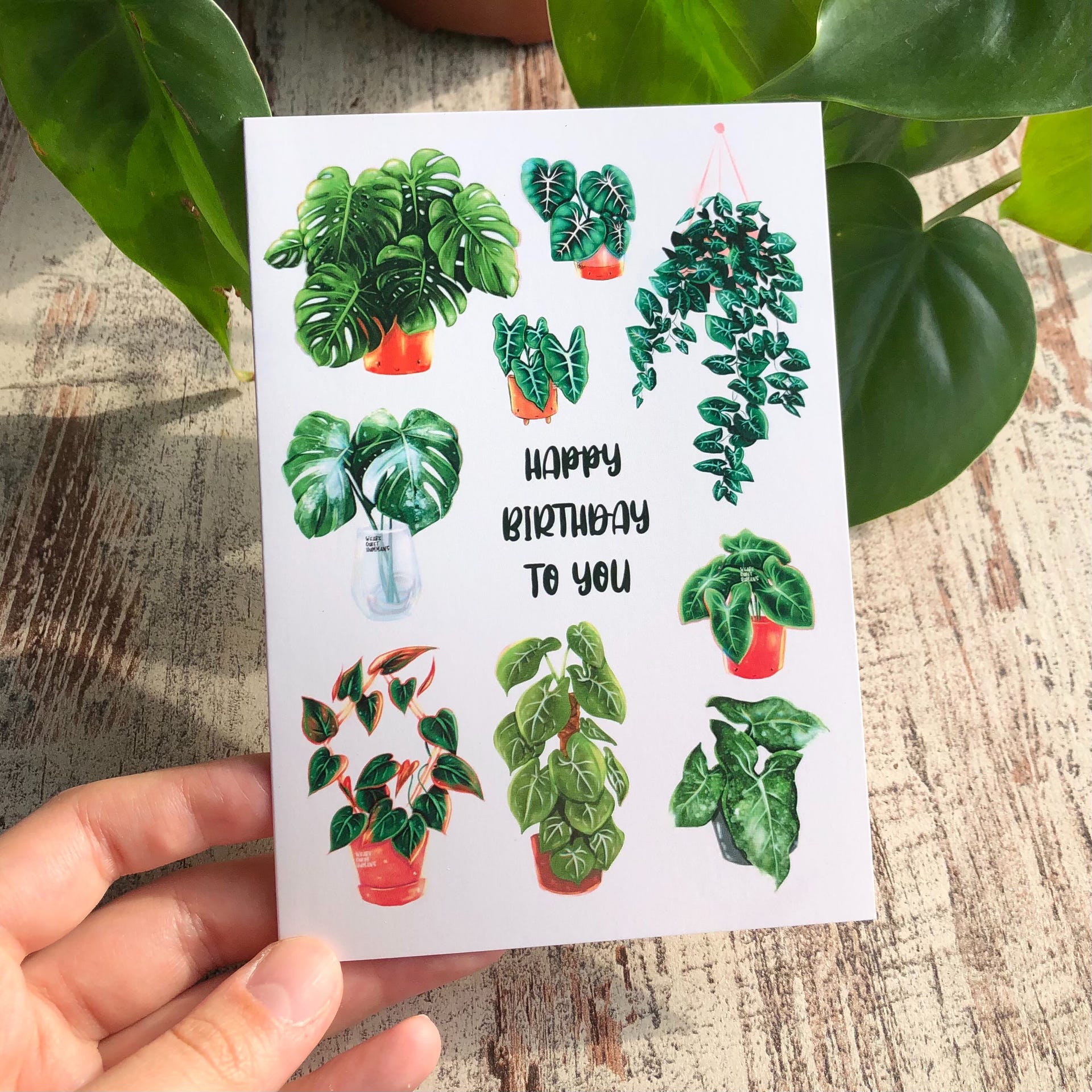 Happy Birthday Karte - Plantlover - wearequiethumans