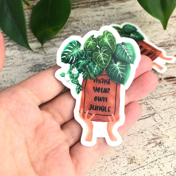 Sticker - make your own jungle  - groß - wearequiethumans