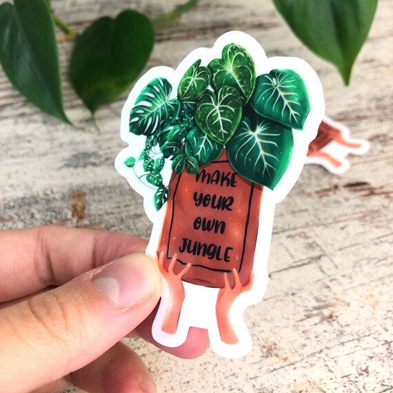 Sticker - make your own jungle  - groß - wearequiethumans
