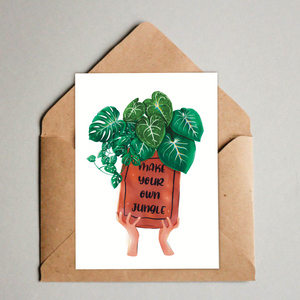 Postkarte / A6 Print -  Make your own jungle - wearequiethumans