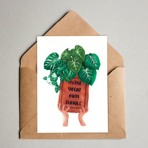 Postkarte / A6 Print -  Make your own jungle - wearequiethumans