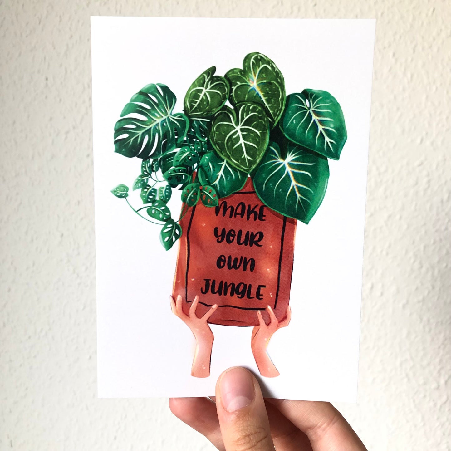 Postkarte / A6 Print -  Make your own jungle - wearequiethumans
