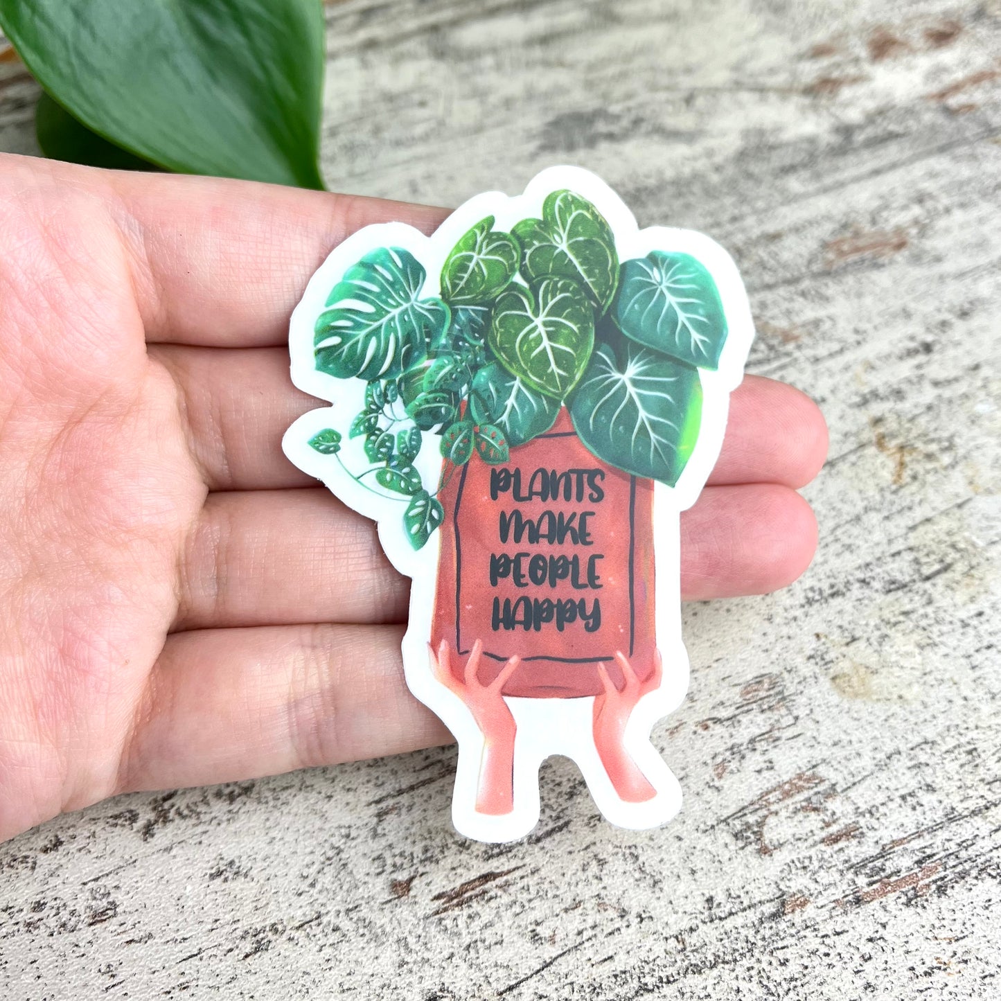 Sticker - Plants make people happy transparent - wearequiethumans