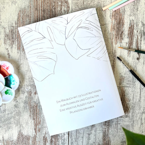 Malbuch Plantlady - Ausmalbuch für Erwachsene mit Plantladys und Zimmerpflanzen