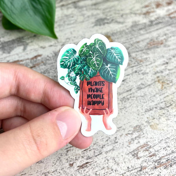 Magnet - Plants make people happy - wearequiethumans