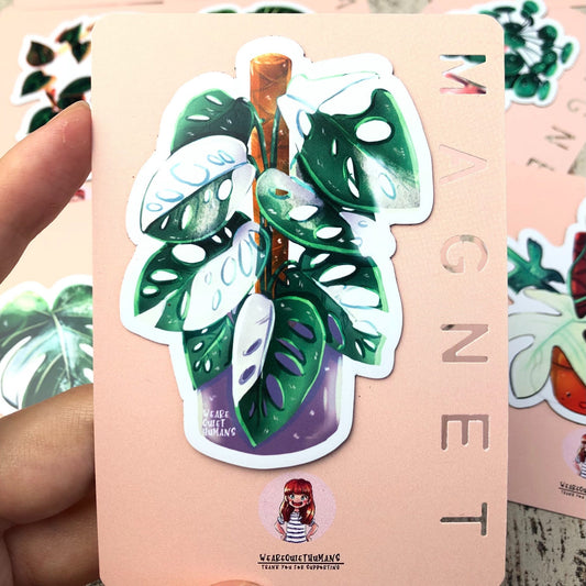 Magnet - Monstera adansonii variegata - wearequiethumans