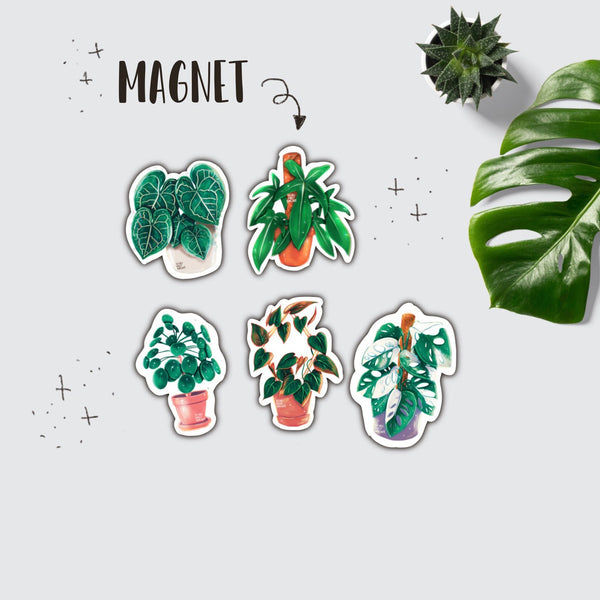 Magnet - Philodendron Florida Green - wearequiethumans