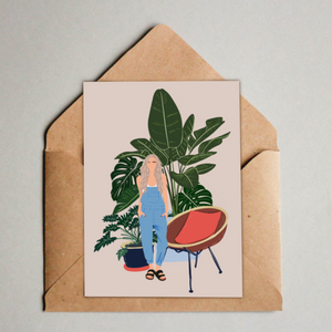Postkarte / A6 Print - Plantlady Home - wearequiethumans