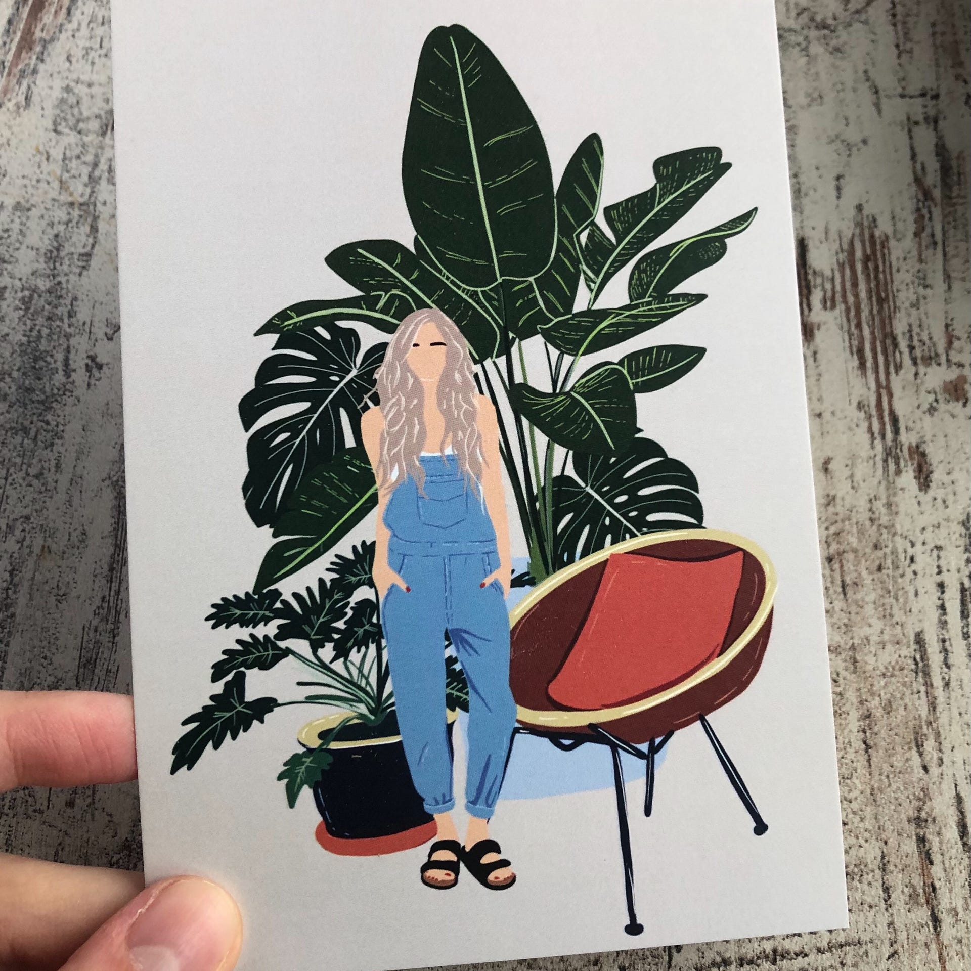 Postkarte / A6 Print - Plantlady Home - wearequiethumans