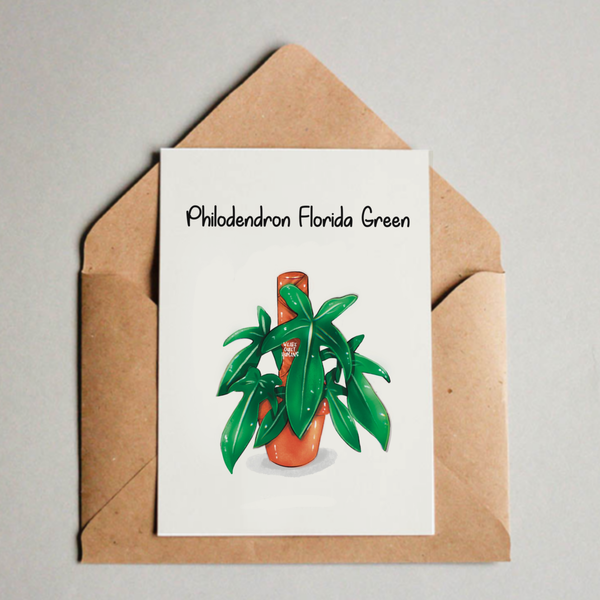 Postkarte / A6 Print - Philodendron Florida Green - wearequiethumans