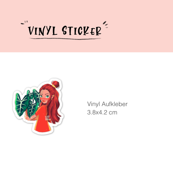 Sticker - Alocasia Frydek Mädchen - wearequiethumans