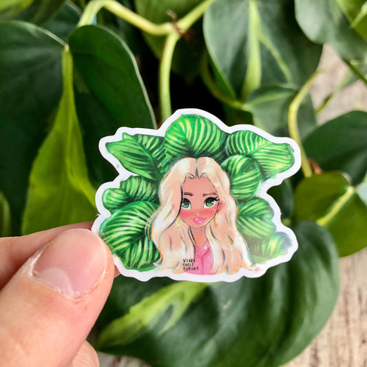 Sticker - Calathea Mädchen - wearequiethumans