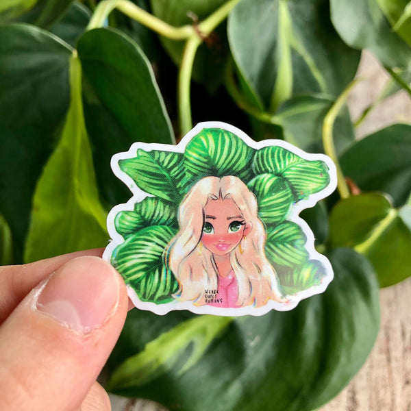 Sticker - Calathea Mädchen - wearequiethumans